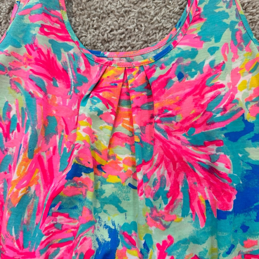 Lilly Pulitzer Kinsey Tank Palm Beach Coral - Picture 4 of 6